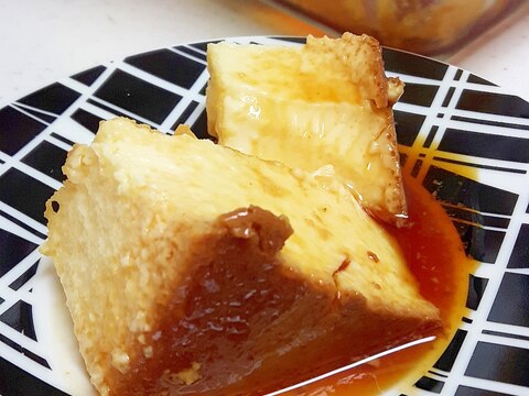 オーブンで蒸し焼き(^^)簡単手作り焼きプリン♪